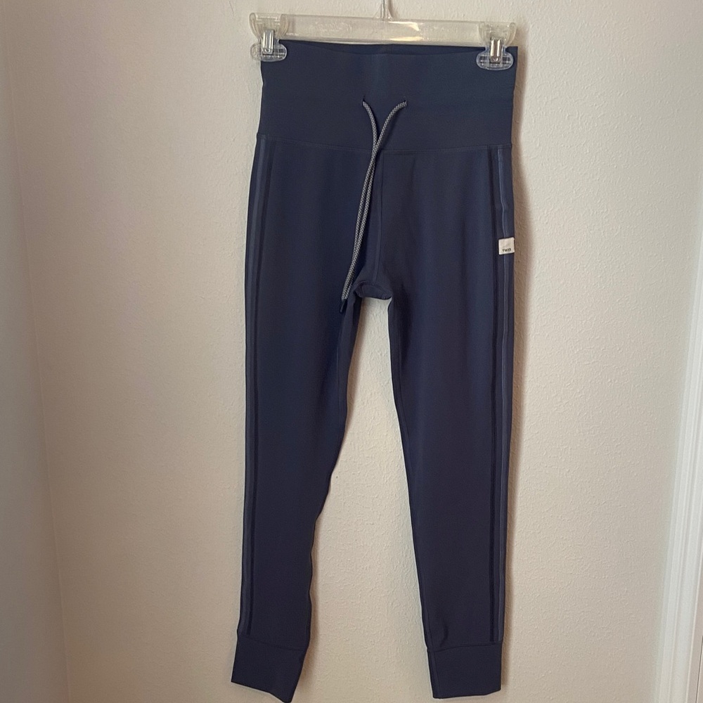 Vuori Navy High-Waisted Joggers